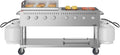 60 in. 8-Burner Commercial Outdoor Propane Gas Grill with 30 in. Griddle in Stainless-Steel, ETL Listed (CGKIT6-G30)