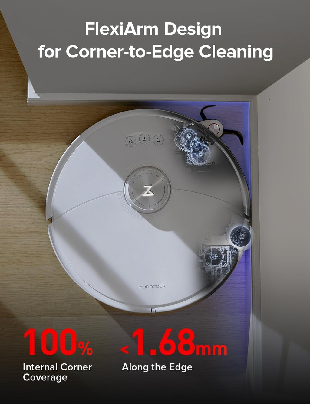 roborock S8 MaxV Ultra Robot Vacuum & Sonic Mop, 10000 Pa Suction, Corner to Edge Deep Cleaning, Hot Air Self-Drying, Auto Empty & Refill, Detergent Dispenser, Obstacle Avoidance,White (Renewed)