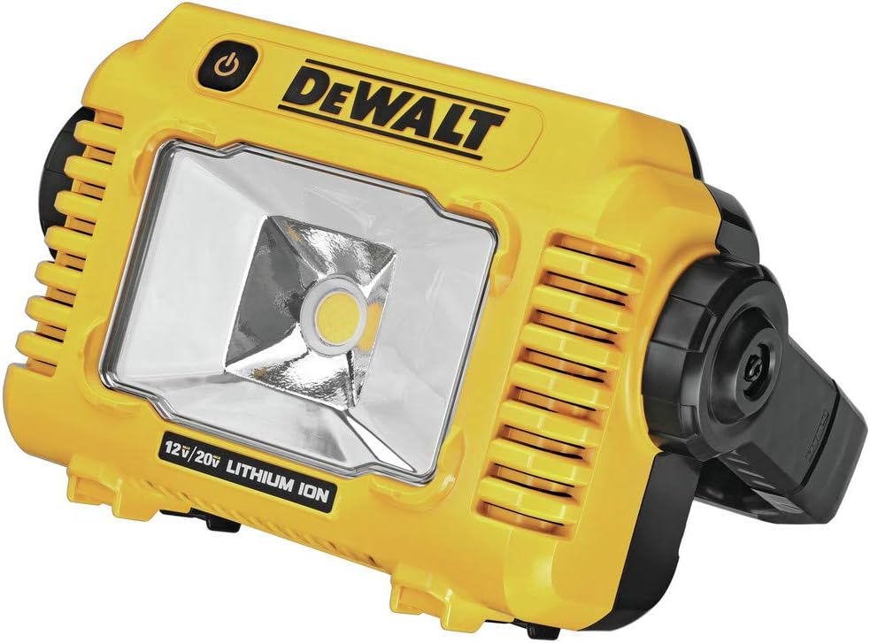 DEWALT 12V/20V MAX LED Work Light, Compact with 360 Degree Rotating Handle, 2000 Lumens of Brightness, Cordless, Bare Tool Only (DCL077B)
