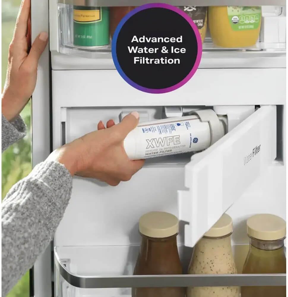 GE Profile PVD28BYNFS 36' 4-Door French Door Refrigerator with 27.6 cu. ft. Total Capacity in Fingerprint Resistant Stainless Steel