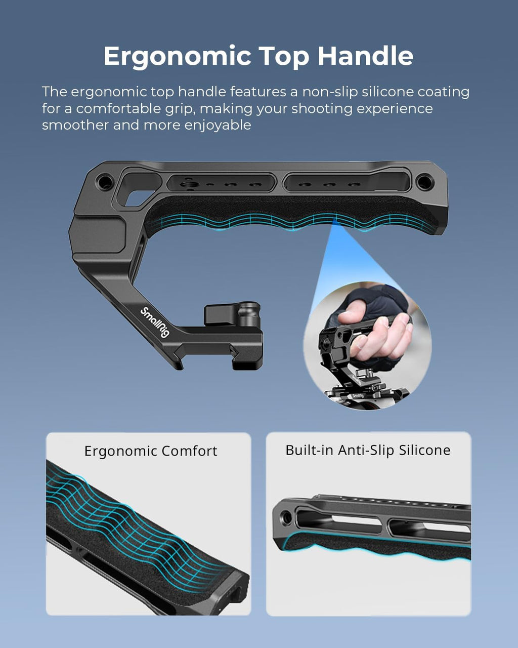 SmallRig Cage Kit for Sony FX3 / FX30 with Cage, V-Mount Battery Mount Plate, LCD Screen Protector, Top Handle, Cable Clamp for HDMI, NATO Rail - 5823