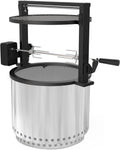 only fire Santa-Maria Style Rotisserie Rotating System for Solo Stove Bonfire 19.5' Smokeless Fire Pit - Global Patent