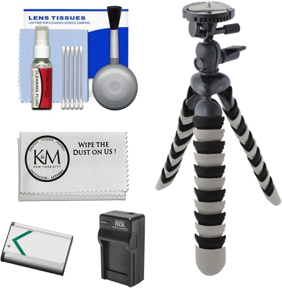 Sony ZV-1F Vlogging Camera | Black Bundle with 64GB Memory Card + Cleaning Cloth + 8' Flexipod + Spare Battery & Charger + Camera Bag + 5-Piece Cleaning Kit (8 Items)