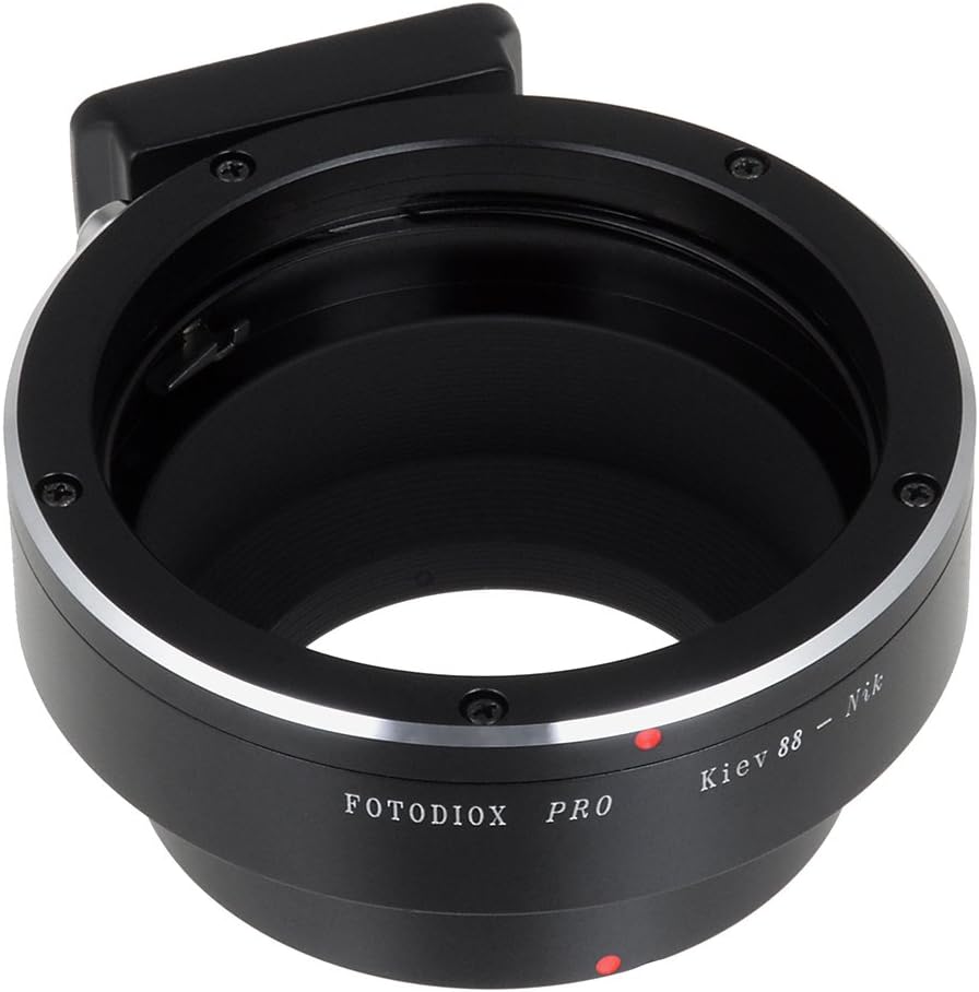 Fotodiox Pro Lens Mount Adapter - Kiev 88 Lens to Nikon F (FX, DX) Mount Camera System (Such as D7100, D800, D3 and More), (K88-NikF-Pro)