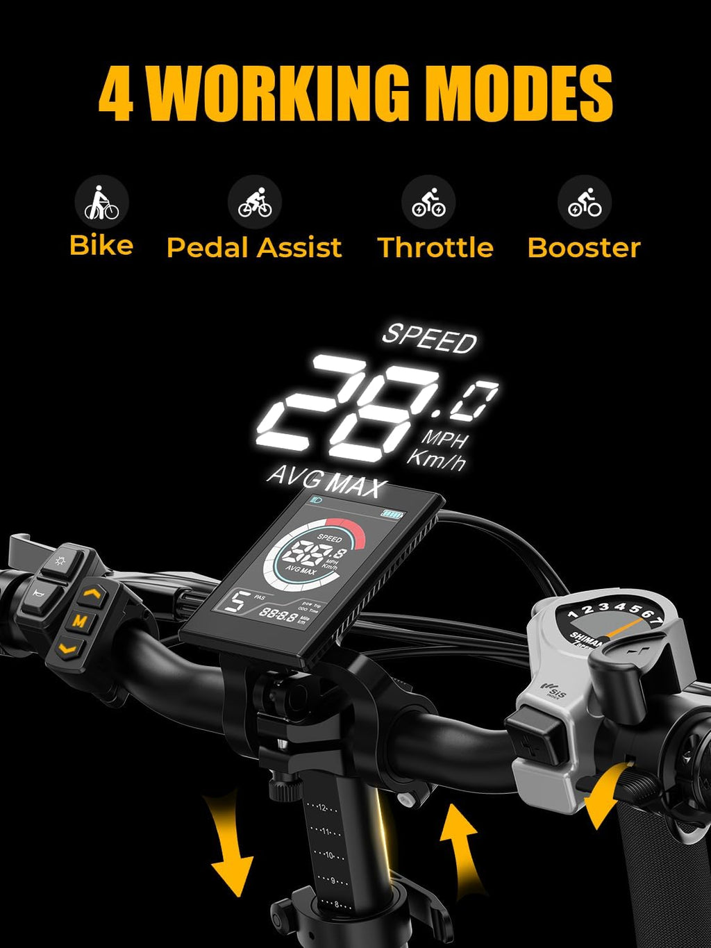 Heybike Ranger 2.0 Foldable Electric Bike for Adults,【1400W Peak Motor, 28+ MPH, 65 Miles Range】 20'×4 Fat Tire All-Terrain Ebike, 48V 15AH Removable Battery Step-Thru Electric Bicycle for Commuter