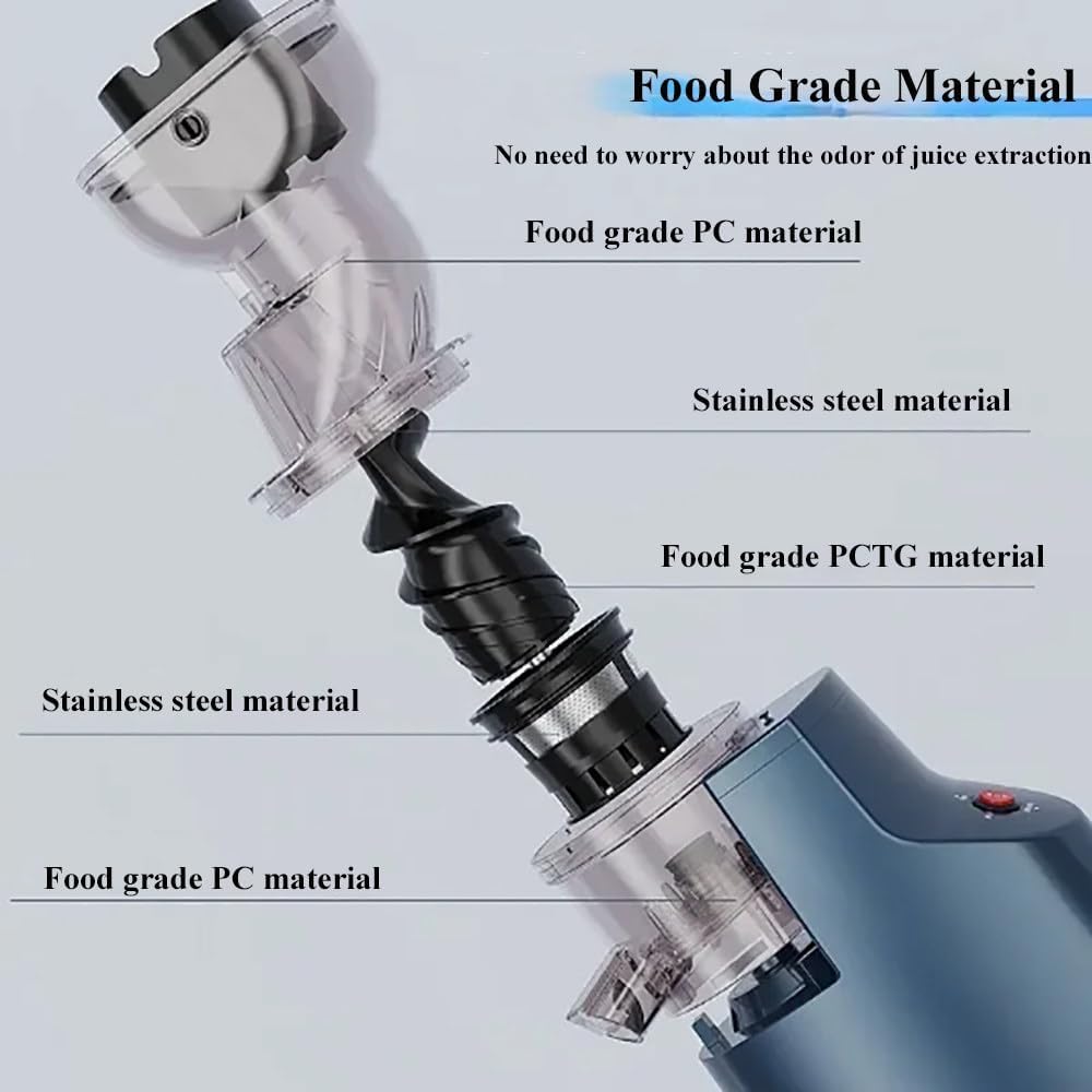 150w Centrifugal Juicer Large,Cold Press Juicer With 3.54 Inch Feed Chute,Plug-In Design,360° Self Feeding Professional Masticating Juicer,For Whole Fruit,Easy To Clean