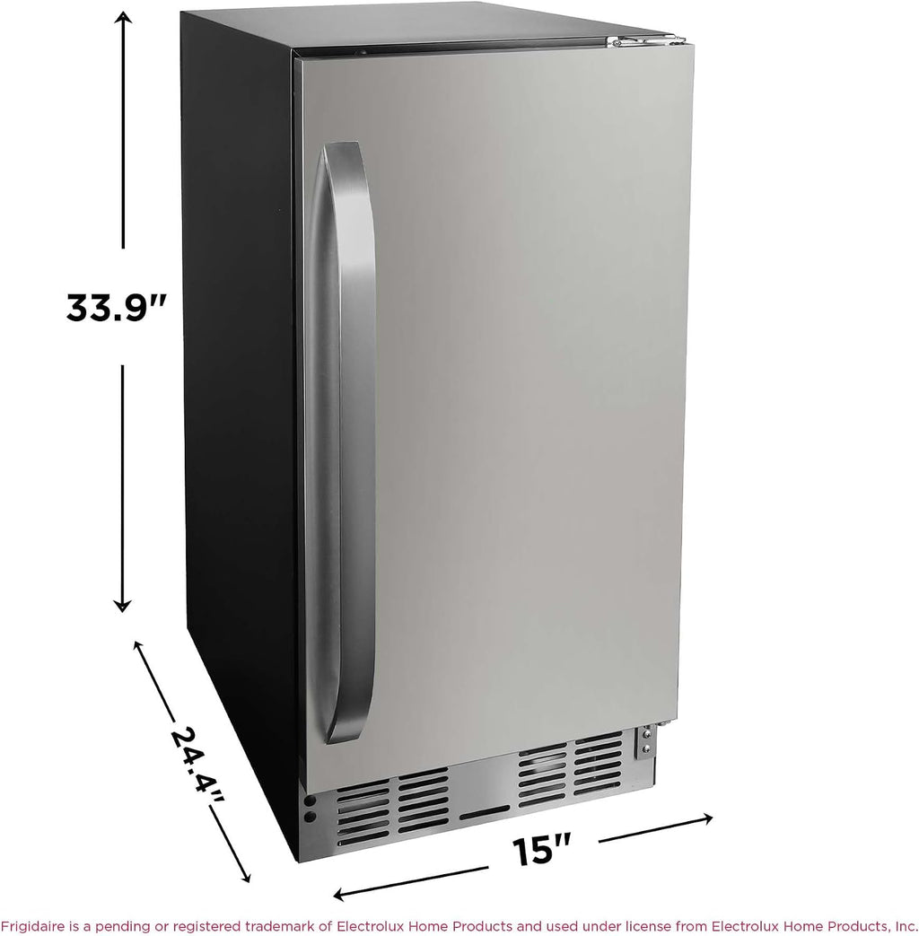 Frigidaire 3 Cu Ft Capacity built in fridge, under counter, frost free, Stainless Steel
