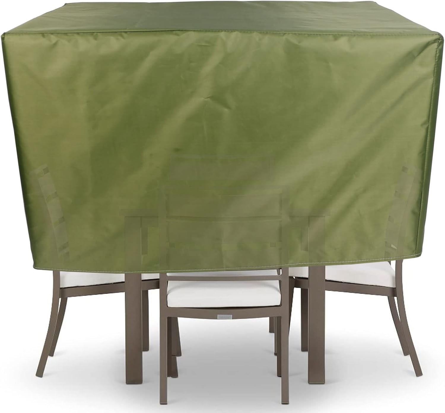 YSUEFIJO Patio Furniture Cover Rectangle 118x118x39in Garden Furniture Covers Waterproof for Rectangle Square Sofa Dining Table and Chairs, Grass Green Durable 420D Oxford Fabric with Storage Bag