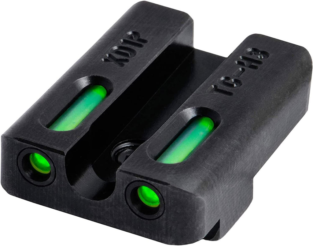 Truglo TFX PRO Handgun Sight, Glowing Shock Proof Tritium and Fiber Optic Night Sight for Handguns, Compact, Durable, and Snag Free Sight