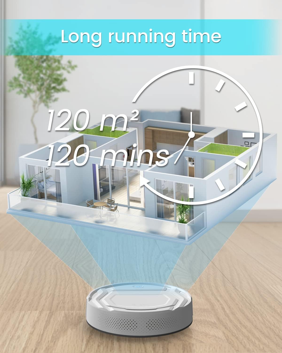 Lefant M210P Robot Vacuum with Remote Control