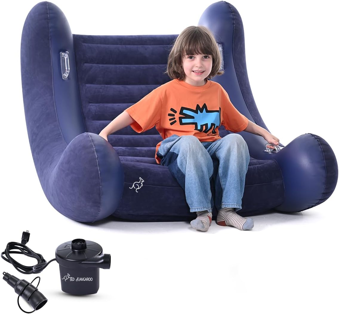 TED KANGAROO AIR Cloud Rocker | Sensory Chair for Kids, Includes Electric Air Pump