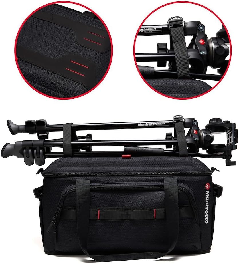 Manfrotto Pro Light Cineloader Medium, Shoulder Bag, Camcorder & Cinema Bag, Padded Camera Case, Professional Video Dedicated Features, Top Access, Camera Storage, Dark Grey, Size Medium