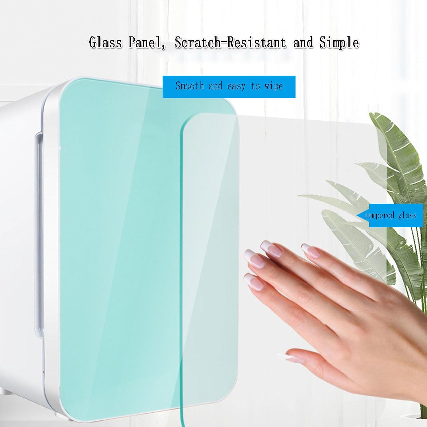 Mini Fridge, Portable Car Refrigerator 22L/22 Can Cooler & Warmer Compact Fridge with 12V DC & 220V AC for Skincare, Food and Drinks, Small Fridge,C
