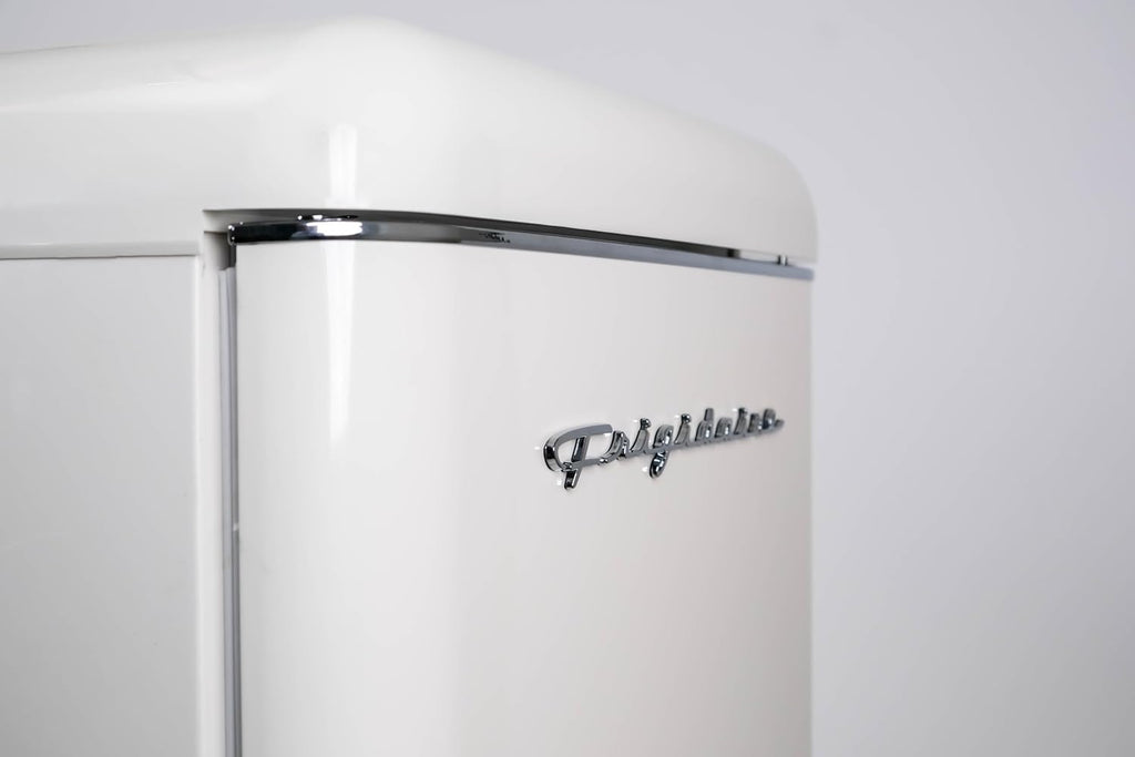 Frigidaire, 2 Door Apartment Size RETRO Refrigerator with Top Freezer, Chrome Handles, 7.5 cu ft
