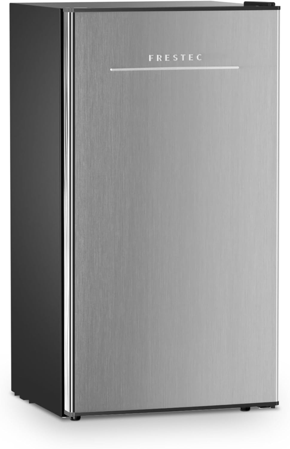 3.2 Cu. Ft. Mini Fridge with Freezer Small Refrigerator, Mini fridge for Bedroom, Dorm, Single Door, Energy Saving, Low Noise, Mini Fridge for Office (Grey)