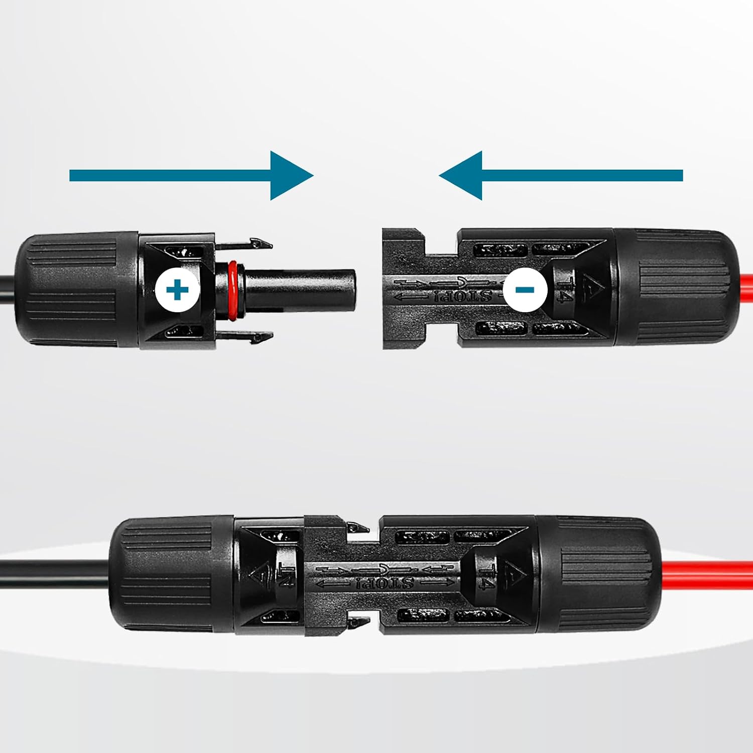 MOOKEERF Solar to XT60 Charge Extension Cable 100FT 12AWG XT60 Solar Cable for Portable Power Station Battery Pack