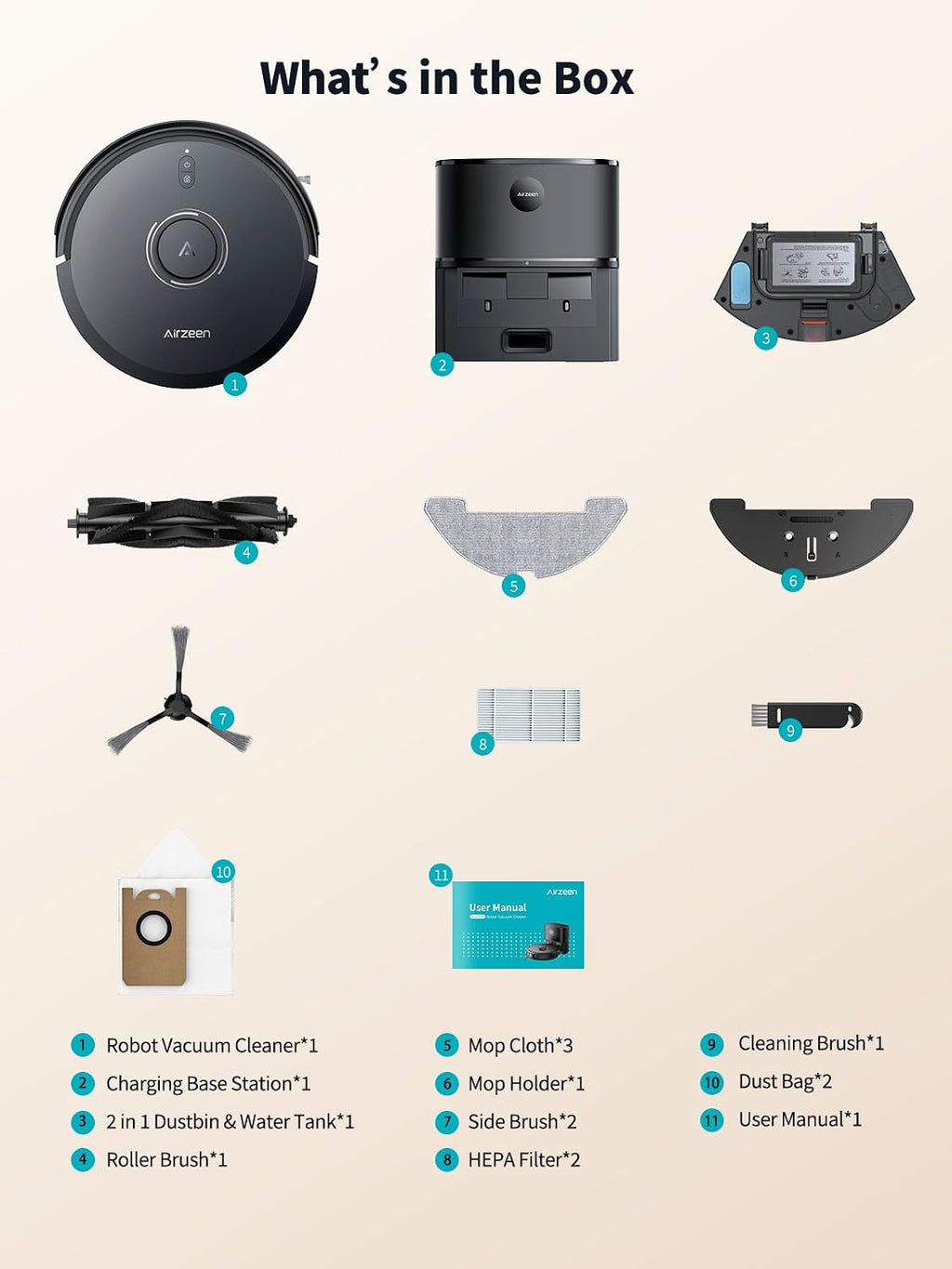 Robot Vacuum and Mop, 5000Pa Suction Self-Emptying Robot Vacuum Cleaner, Laser Navigator with Smart Mapping Robotic Vacuums, Schedule,150Mins Runtime, App Alexa Control for Carpet/Pet Hair,Q10 pro