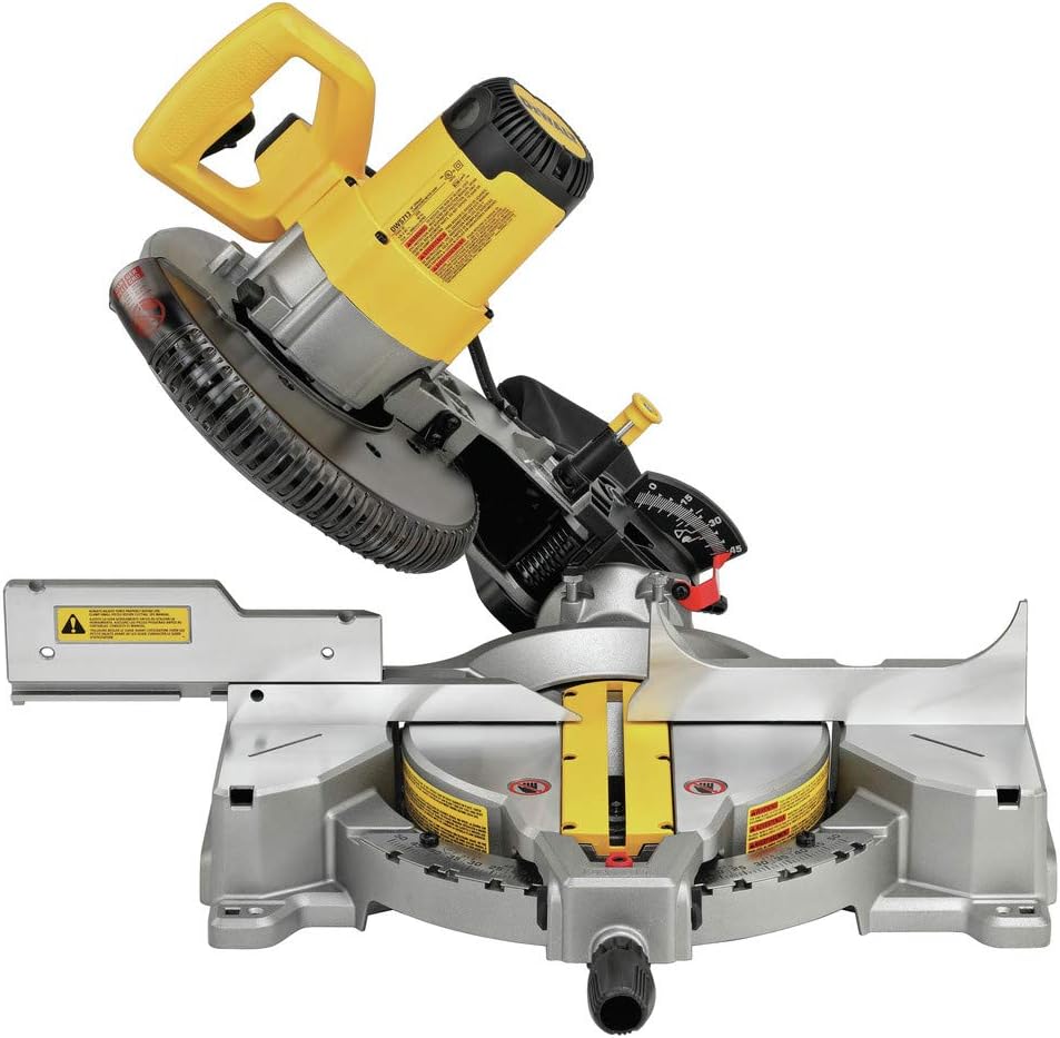 DEWALT Miter Saw, Single Bevel, Compound, 10-Inch, 15-Amp (DWS713)