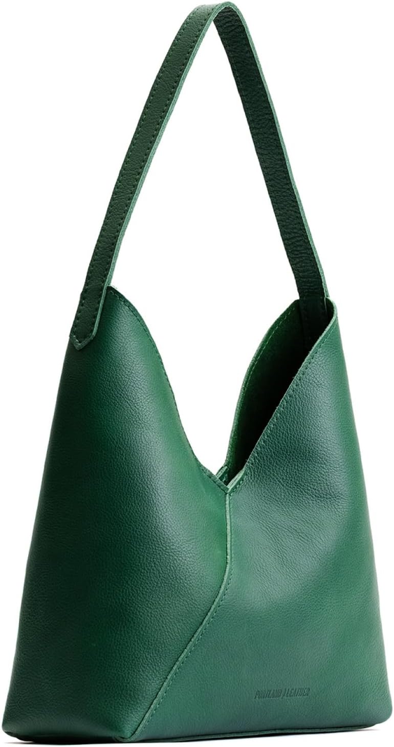 Portland Leather Goods Naomi Shoulder Bag – Handmade Slouchy Bag with Adjustable Crossbody Strap & Secure Magnetic Closure