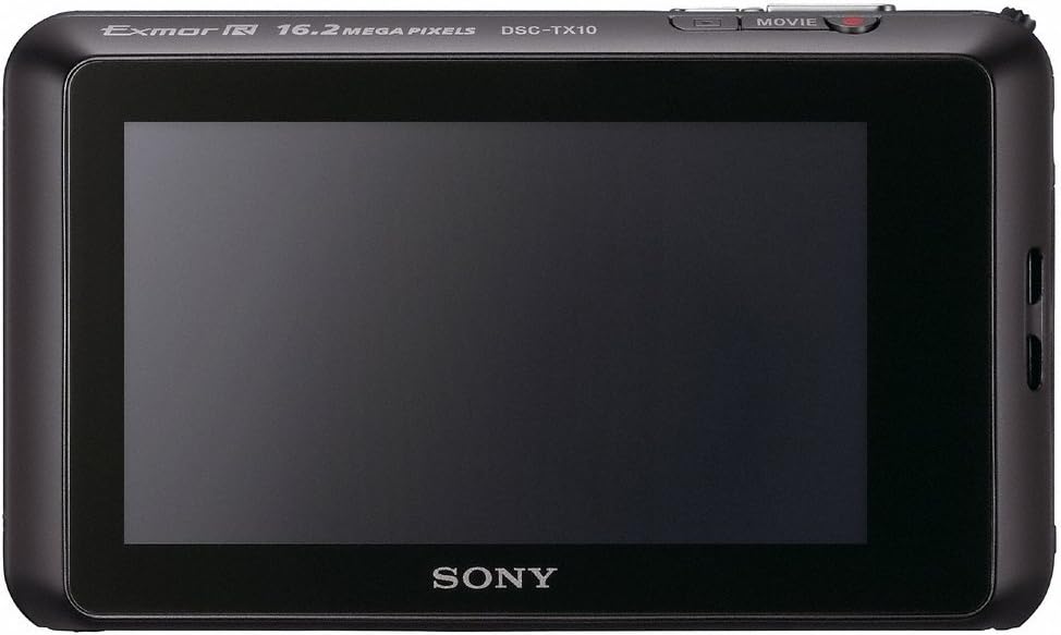 Sony Cyber-Shot DSC-TX10 16.2 MP Waterproof Digital Still Camera with Exmor R CMOS Sensor, 3D Sweep Panorama and Full HD 1080/60i Video (Black)
