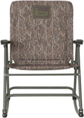 Banded Folding Rocking Chair | Lightweight Portable Weather-Resistant Extra-Wide Padded Outdoor Hunting & Camping Chair with Tubular Steel Frame & Armrests, Bottomland