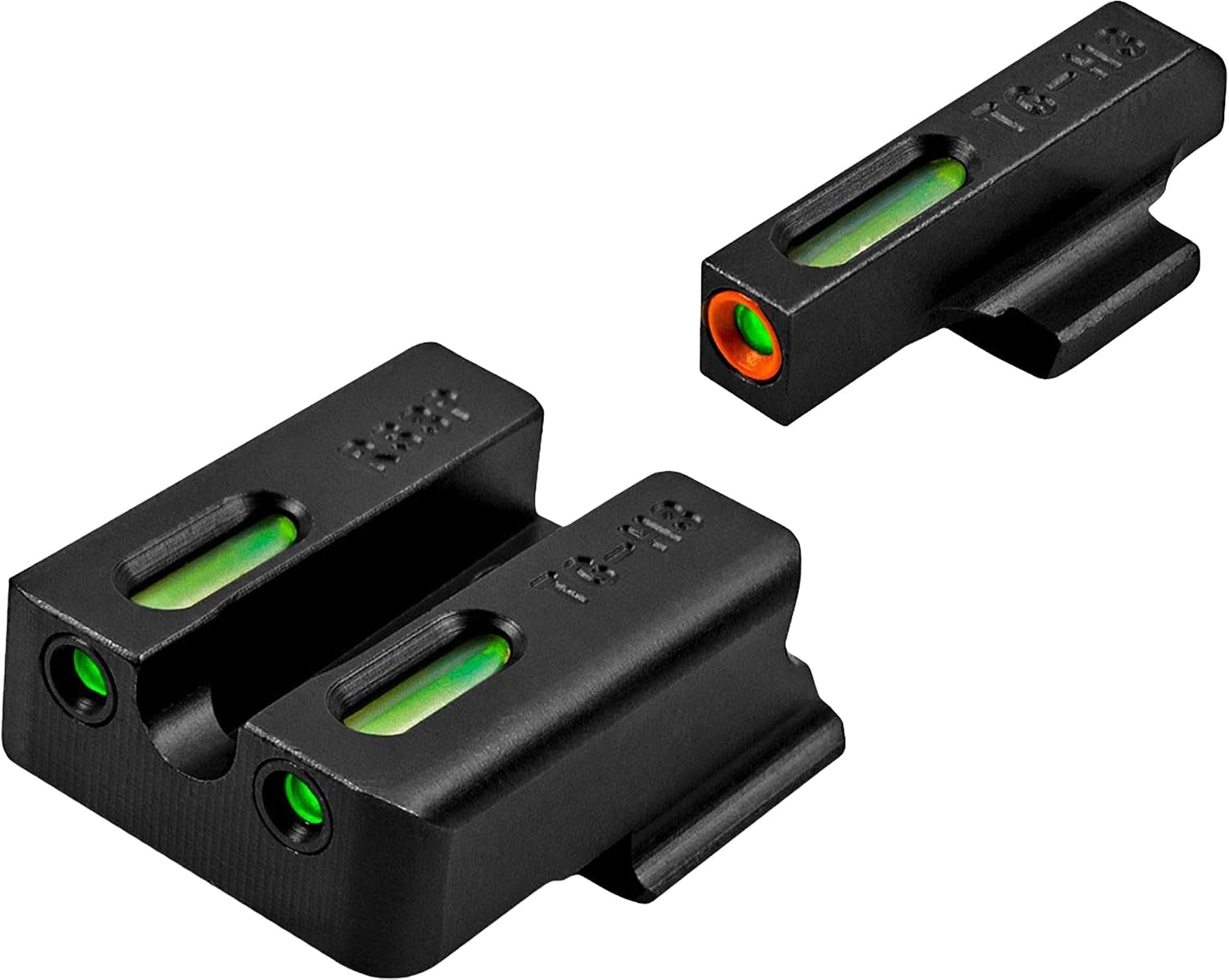 Truglo TFX PRO Handgun Sight, Glowing Shock Proof Tritium and Fiber Optic Night Sight for Handguns, Compact, Durable, and Snag Free Sight