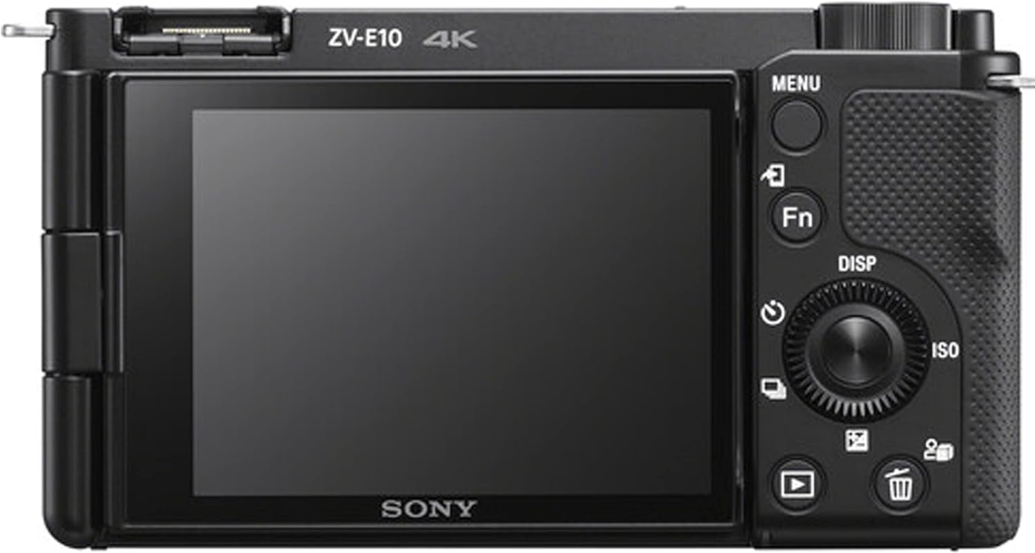 Sony ZV-E10 + 16-50mm Lens, LED Light, Microphone, 128GB Extrem Speed, U-Grip, Filters, Tripod, Case, Software, & More – Pro Video Bundle (38pc)