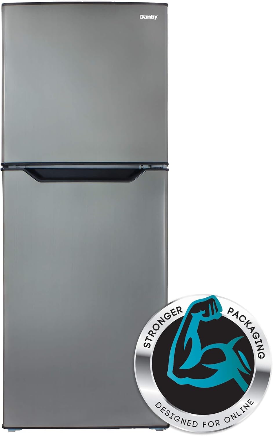 Danby DFF070B2BSLDB-6 7.0 cu. ft. Frost Free Top Mount Freezer in Black Stainless Steel