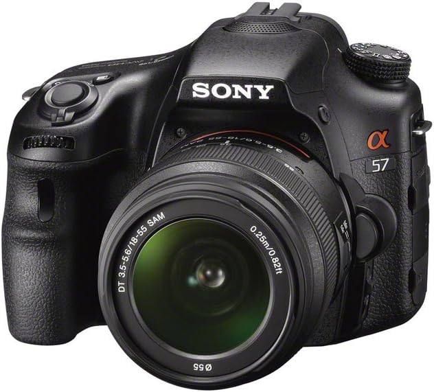 Sony Alpha SLT-A57K 16.1 MP Exmor APS HD CMOS Sensor DSLR with Translucent Mirror Technology, 3D Sweep Panorama and 18-55mm Zoom Lens