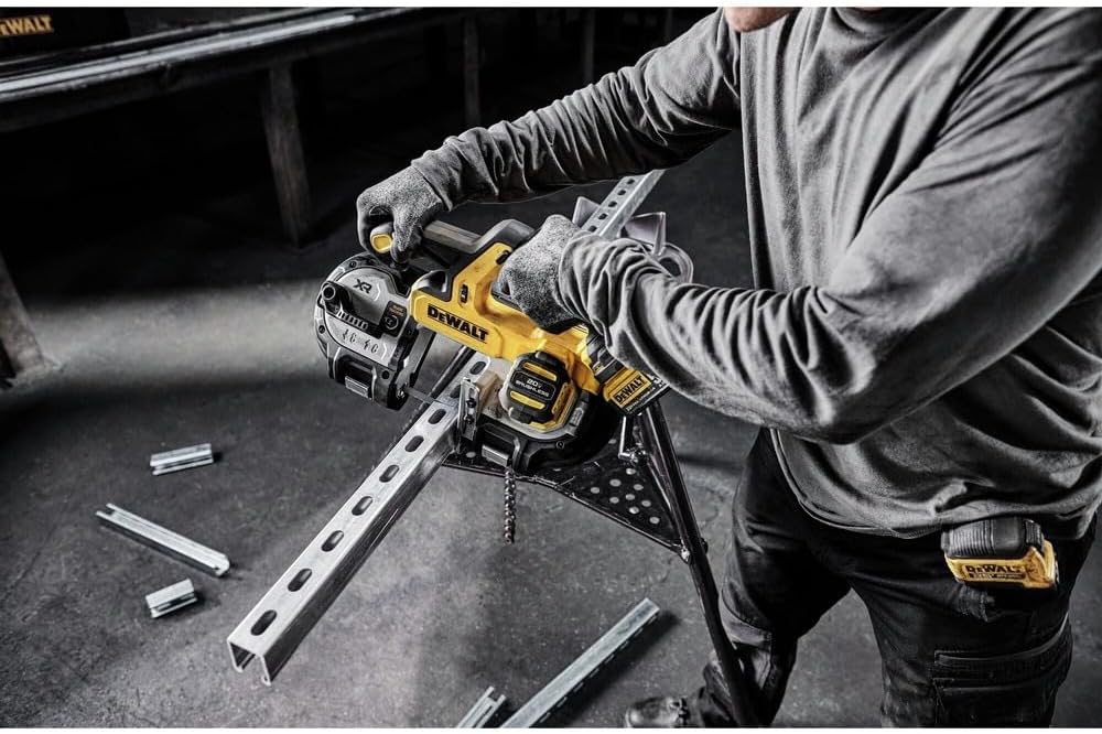 DEWALT 20V MAX XR Bandsaw, Brushless Motor, Portable and Cordless, 3-3/8 Inch Cut Capacity, Bare Tool Only (DCS378B)