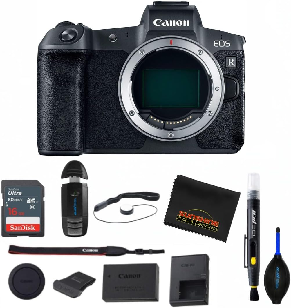 Canon EOS R Mirrorless Digital Camera (Body Only) (w/Sunshine Photo Essentials Bundle)
