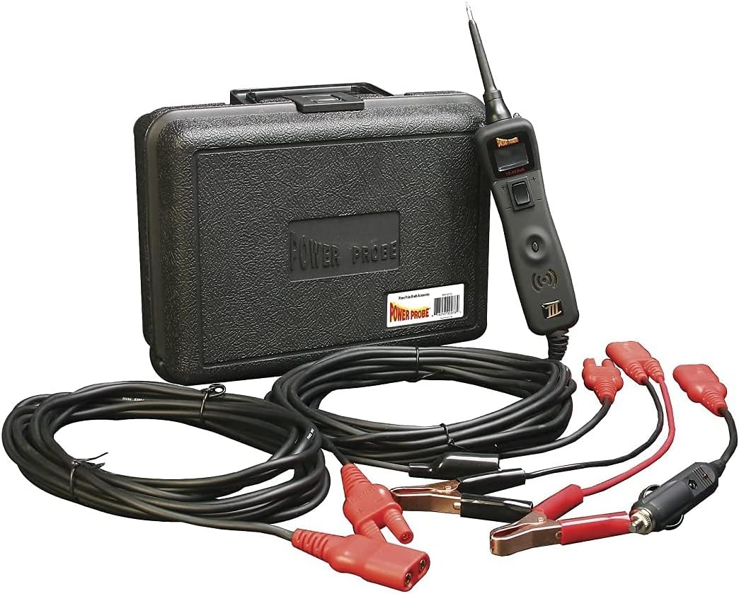 Power Probe III w/Case & Accessories - (PP319FTC) [Car Automotive Diagnostic Test Tool, Digital Volt Meter, AC/DC Current Resistance, Circuit Tester] (Black - Limited Edition)