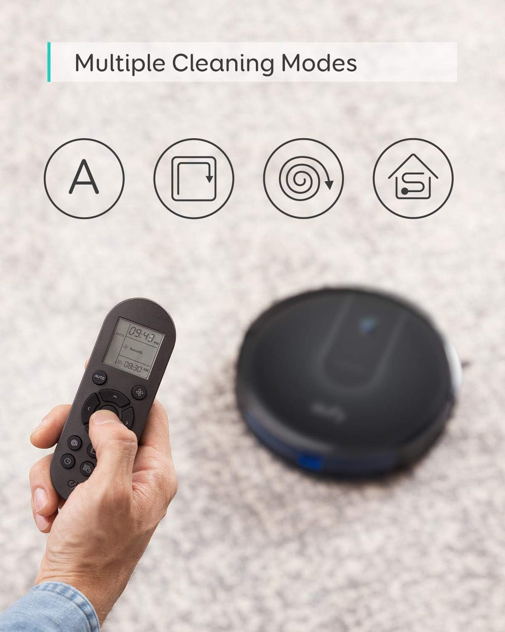 eufy by Anker, BoostIQ RoboVac 12, Robot Vacuum Cleaner, Upgraded, Super-Thin, 1500Pa Strong Suction, Quiet, Self-Charging Robotic Vacuum Cleaner, Cleans Hard Floors to Medium-Pile Carpets