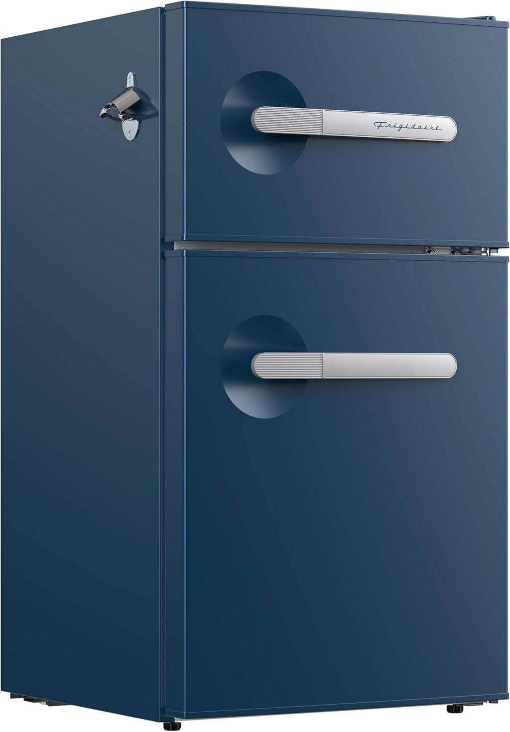 Frigidaire, 3.1 Cu. Ft. 2 Door Retro Series Compact Refrigerator, Built-In Side Bottle Opener, Blue