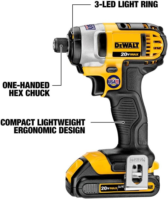 DEWALT 20V MAX Combo Kit, Power Tool Combo Kit, Compact 6-Tool (DCK620D2)