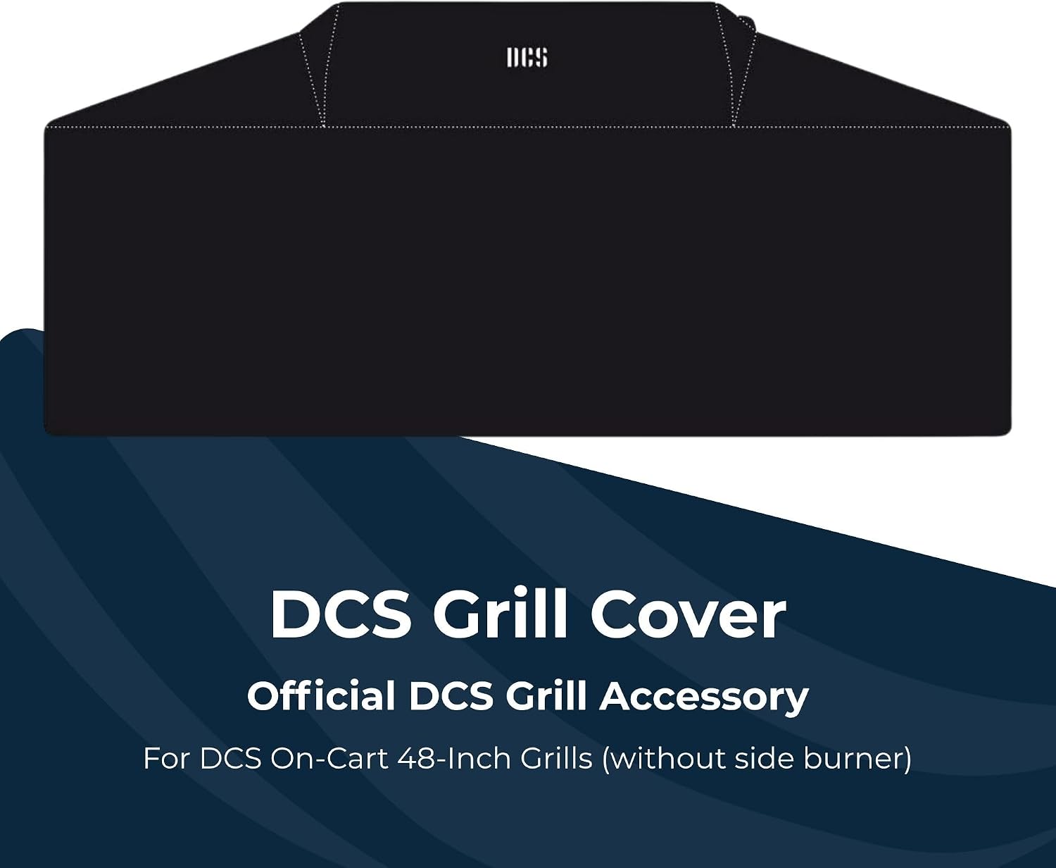 DCS Grill Cover for 48-Inch Series 9 On-Cart Gas Grill with Side Burner - Waterproof, UV Protection, Anti-Cold Crack Resistance for Extreme Weather, Vented Outdoor BBQ Cover for Grilling