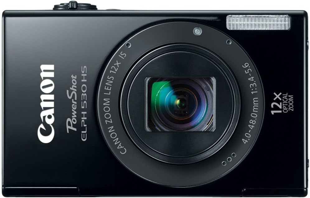 Canon PowerShot ELPH 530 HS 10.1 MP Wi-Fi Enabled CMOS Digital Camera with 12x Optical Image Stabilized Zoom 28mm Wide-Angle Lens with 1080p Full HD Video and 3.2-Inch Touch Panel LCD (Black)