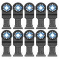 BOSCH 1-1/4 Inch OSL114C-10 Starlock Carbide Plunge Cut Blade 10-Pack - Professional Oscillating Multi-Tool Accessory with 3D Fit Interface, 30X Longer Life, Compatible with OIS Tools