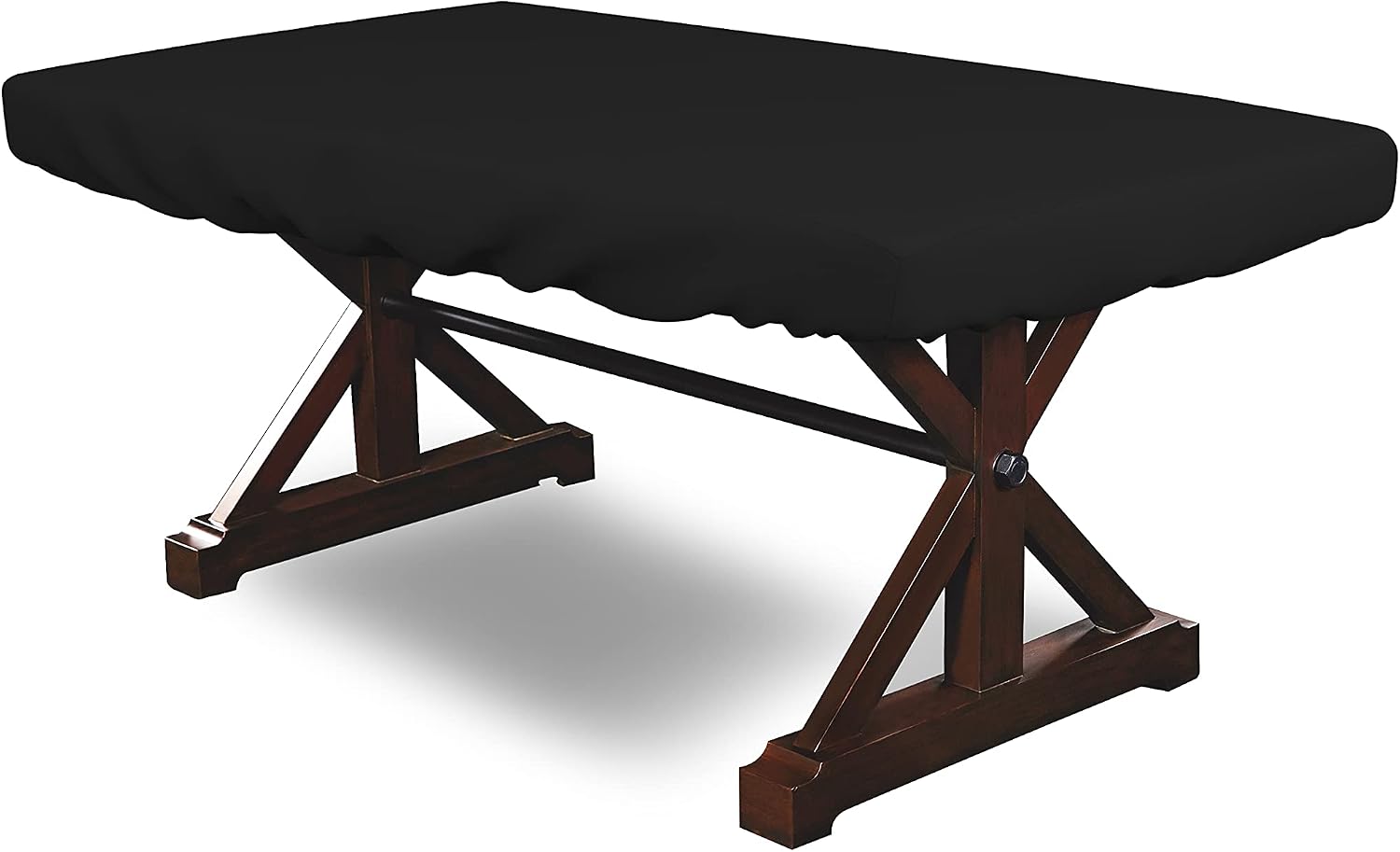 Covers & all Poker Table Cover 12 Oz Waterproof - 100% Weather Resistant Outdoor Game Table Cover with Elastic at 4 Sides (100' W x 48' D x 8' H Inches, Black)