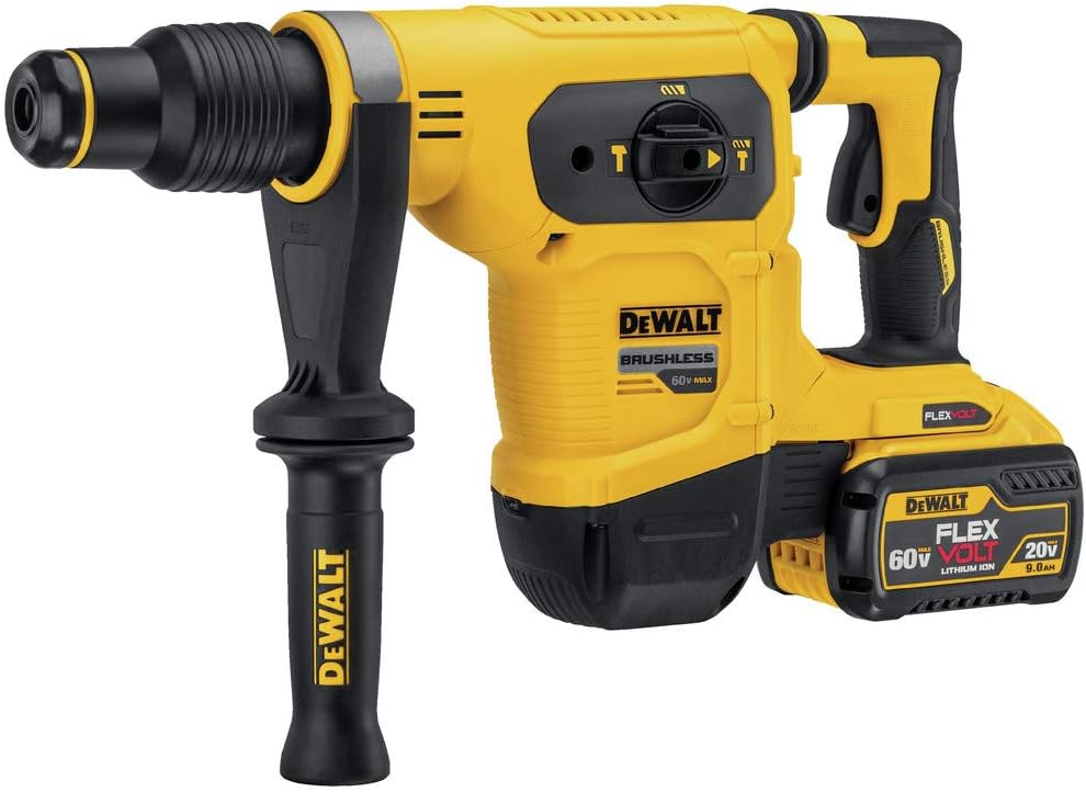 DEWALT 60V MAX Cordless Hammer Drill Kit, 1-9/16 in., (2) FLEXVOLT Batteries & Charger Included (DCH481X2)