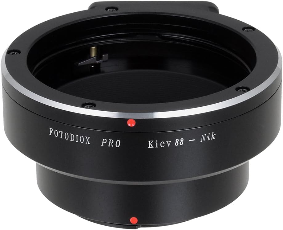 Fotodiox Pro Lens Mount Adapter - Kiev 88 Lens to Nikon F (FX, DX) Mount Camera System (Such as D7100, D800, D3 and More), (K88-NikF-Pro)