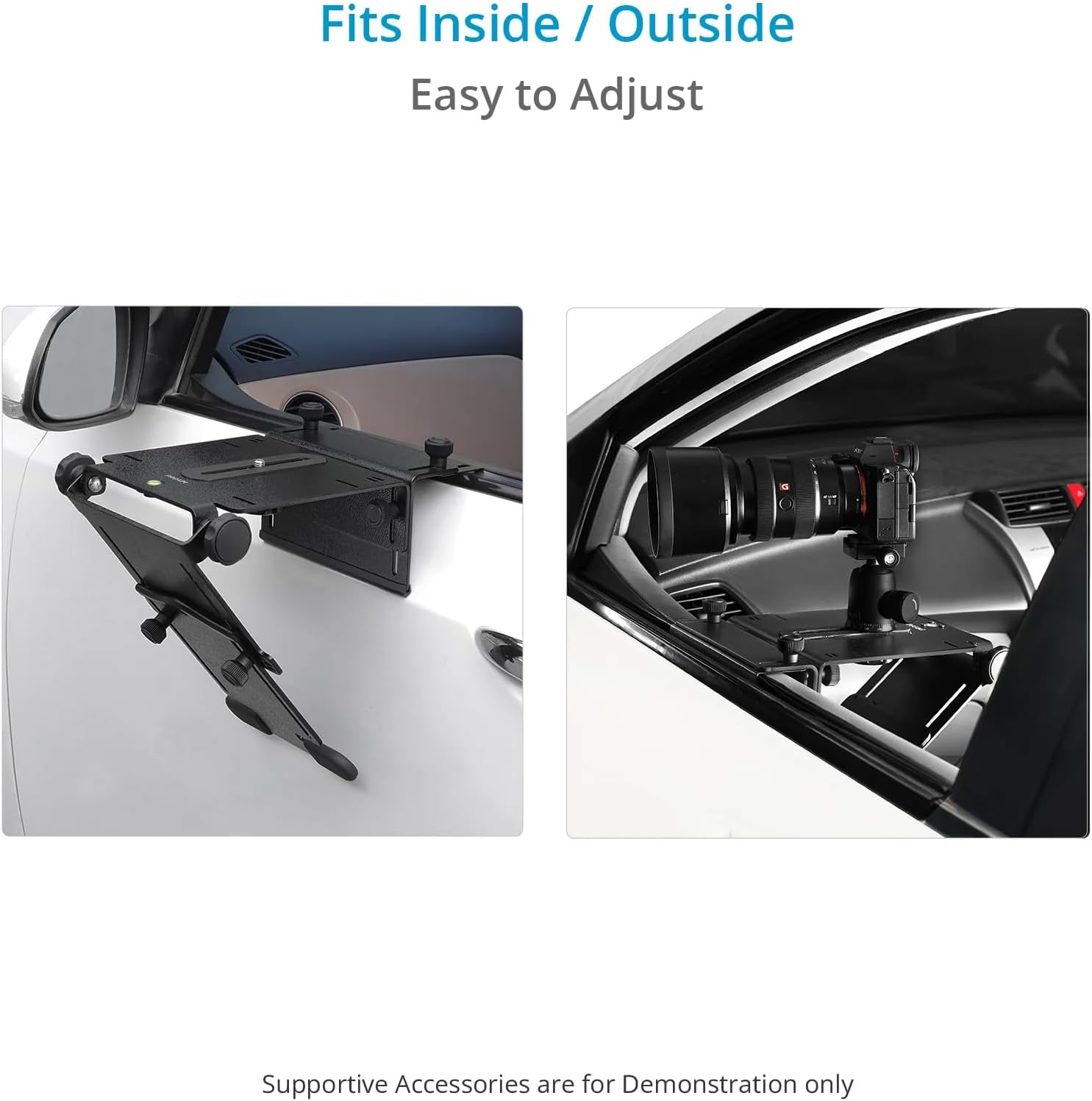 PROAIM KNYE Car Door Camera Lens Support Mount for Wildlife Photographers. for Long Lens Photography & DSLR Camera with 400 mm-600 mm Lenses. Payload up to 10kg / 22lb. (CM-KEEN-01)