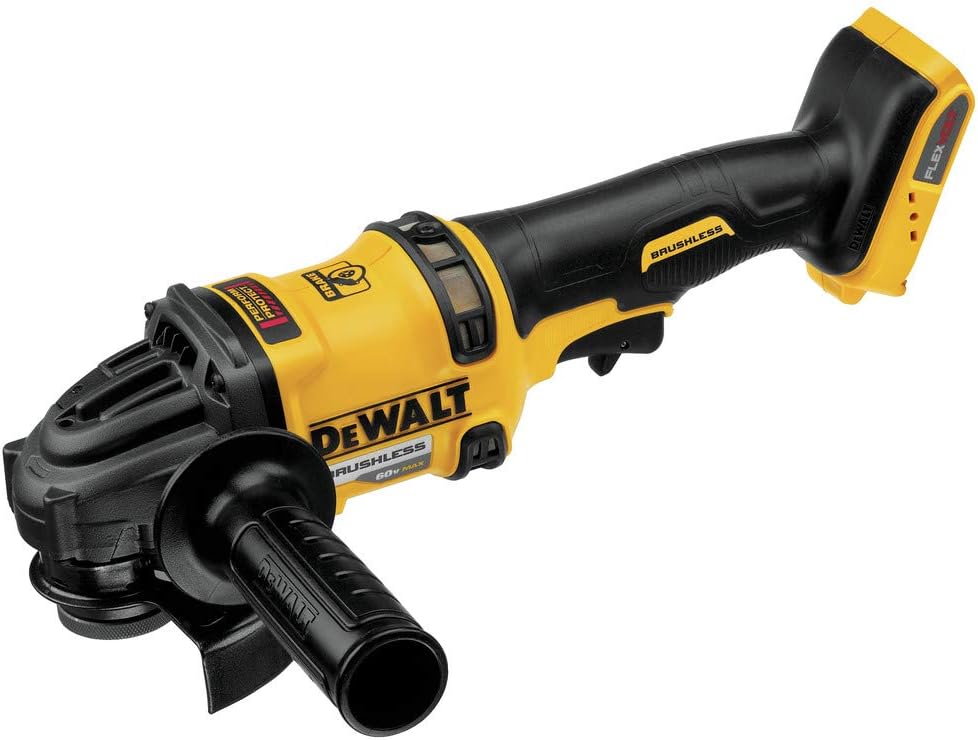 DEWALT FLEXVOLT 60V MAX* Angle Grinder with Kickback Brake, Tool Only (DCG414B)