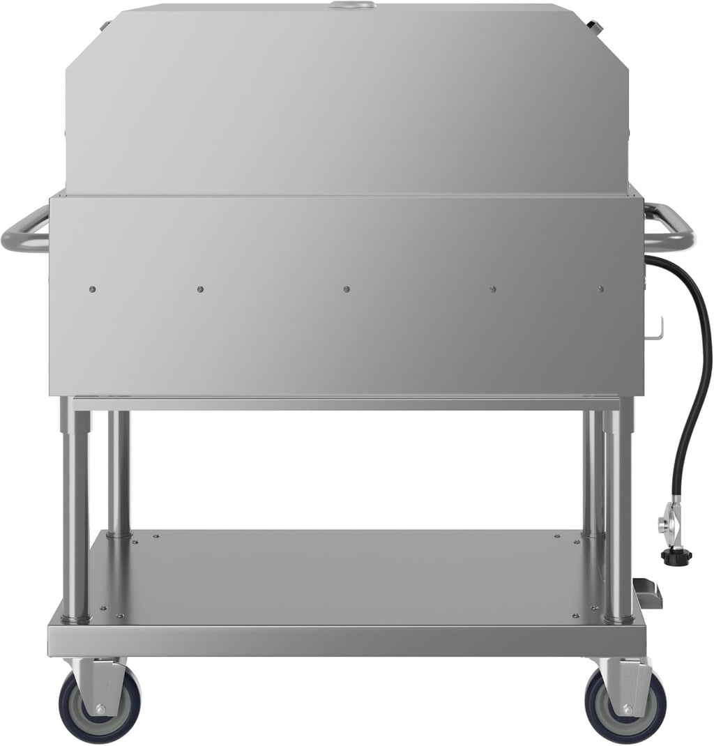 KoolMore 36 in. Commercial Outdoor Propane Grill With Pizza Oven, ETL Listed in Stainless-Steel (CGKIT3-36P)