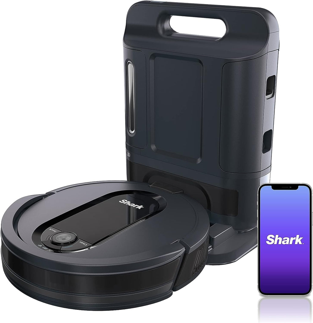 New 2023 Shark RV1001AE IQ Robot Self-Empty XL, Robotic Vacuum with IQ Navigation, Home Mapping, Self-Cleaning Brushroll, Wi-Fi Connected, Compatible with Alexa. 45-Days Capacity