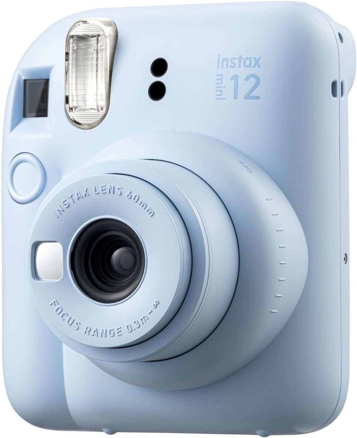 FUJIFILM INSTAX MINI 12 Film Camera Pastel Blue Bundle with Instant Film- 40 Photo Sheets with Camera Case and Accessories Ideal Gift for Kids, Teenage Girl & Adults