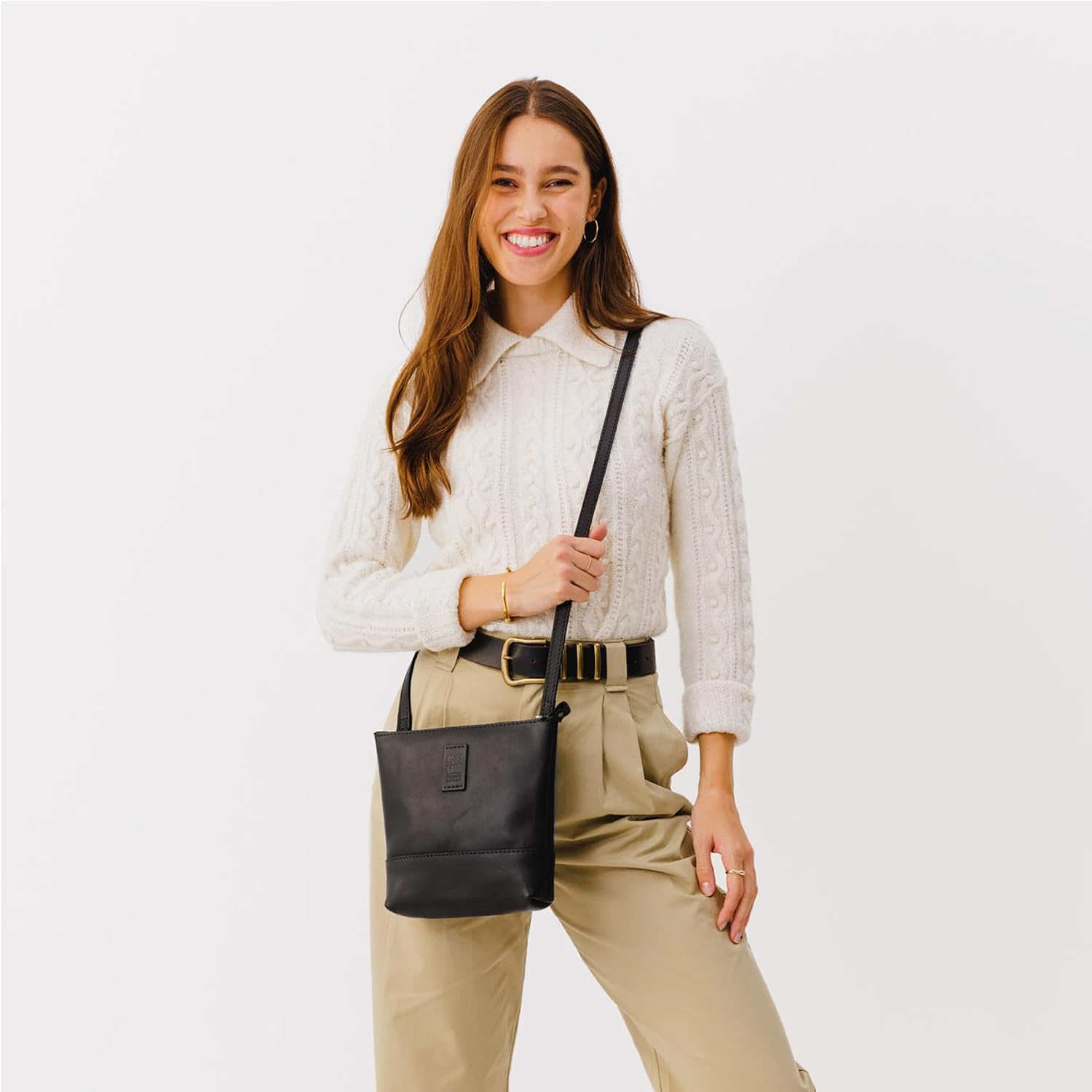 Portland Leather Goods Festival Bag – Lightweight Leather Crossbody Purse – Handmade from the Finest Full-Grain Hides