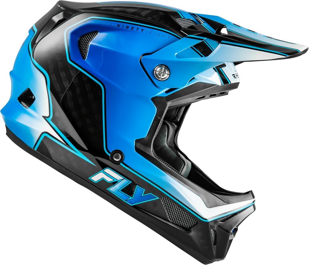 FLY Racing WERX-R Carbon Full-Face Mountain Bike Helmet — 12K Carbon Shell, RHEON, Triple-Density EPS, TFV Ventilation, Quick-Release Cheek Pads — Downhill / BMX