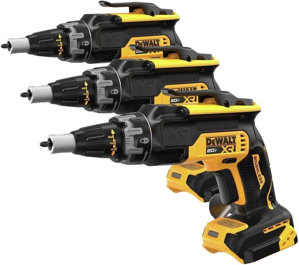 DEWALT 20V Max Drywall Screwgun, Tool Only (DCF630B) (Pack of 3)