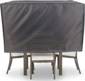 YSUEFIJO Garden Furniture Covers Waterproof Outdoor 118x118x39in Garden Table Cover Patio Furniture Cover Rectangle Square for Sofa Dining Table and Chairs 420d Oxford Fabric Dark Grey